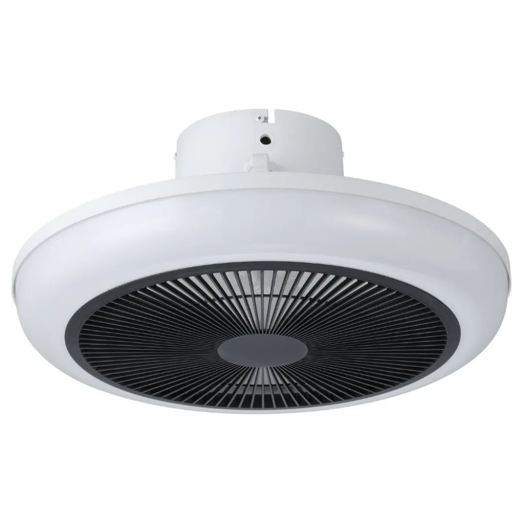 Sayulita White & Black LED Ceiling Fan Light