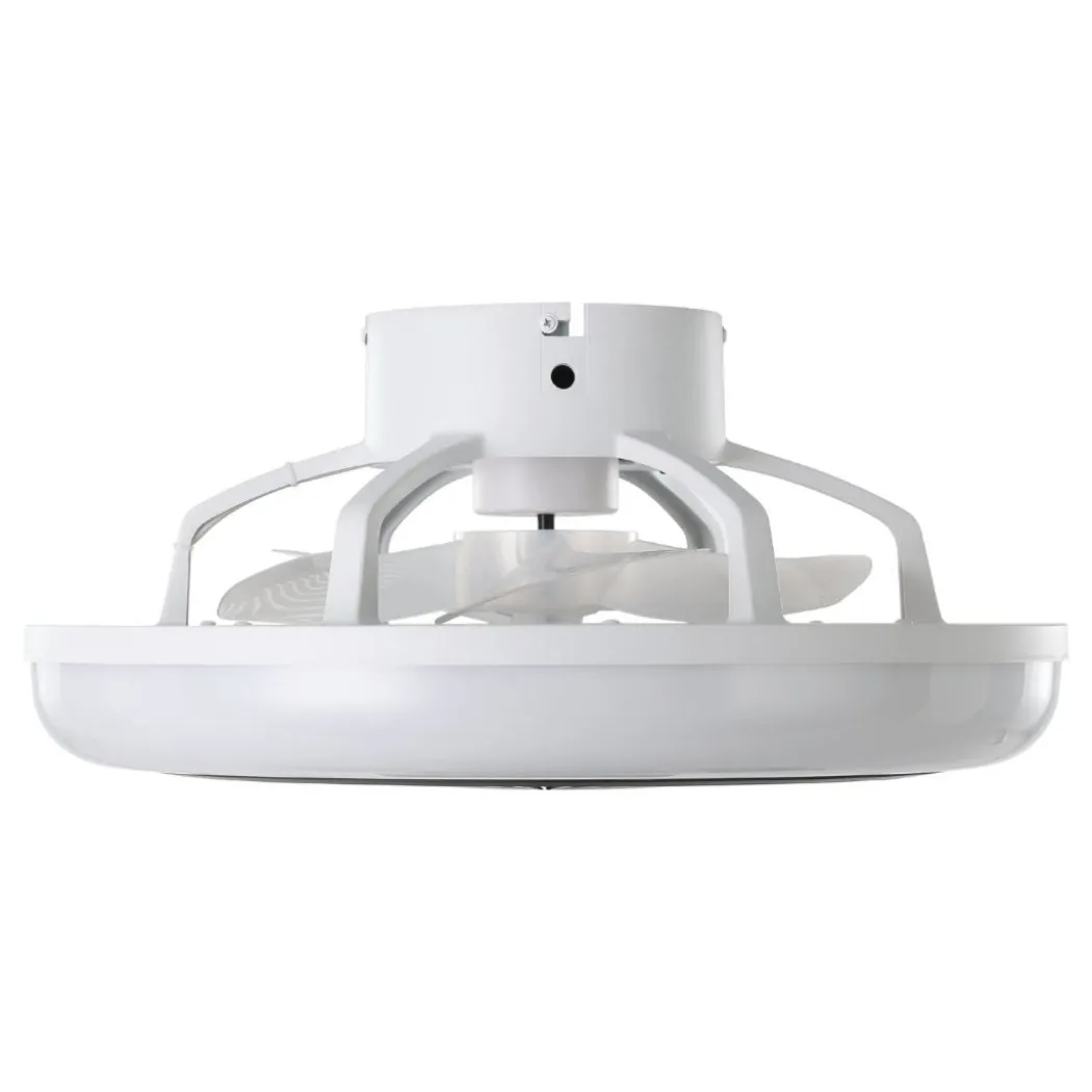 Sayulita White & Black LED Ceiling Fan Light