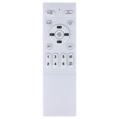 Sayulita White & Black LED Ceiling Fan Light