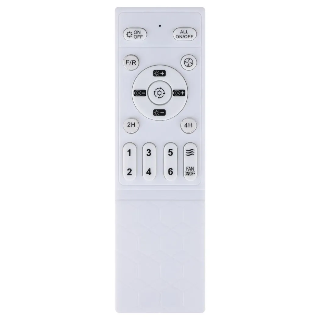 Sayulita White & Black LED Ceiling Fan Light