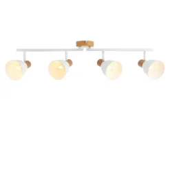 Seaton Matte White 4-Spot Bar