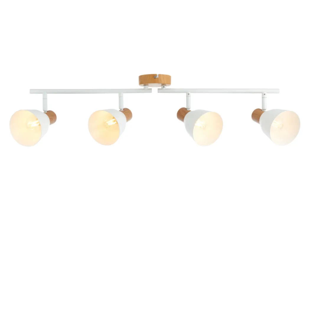Seaton Matte White 4-Spot Bar