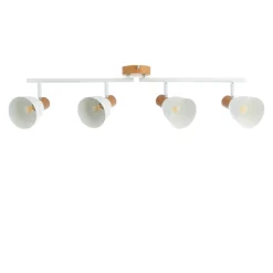 Seaton Matte White 4-Spot Bar