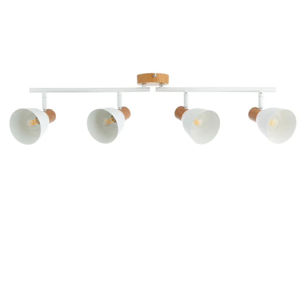 Seaton Matte White 4-Spot Bar