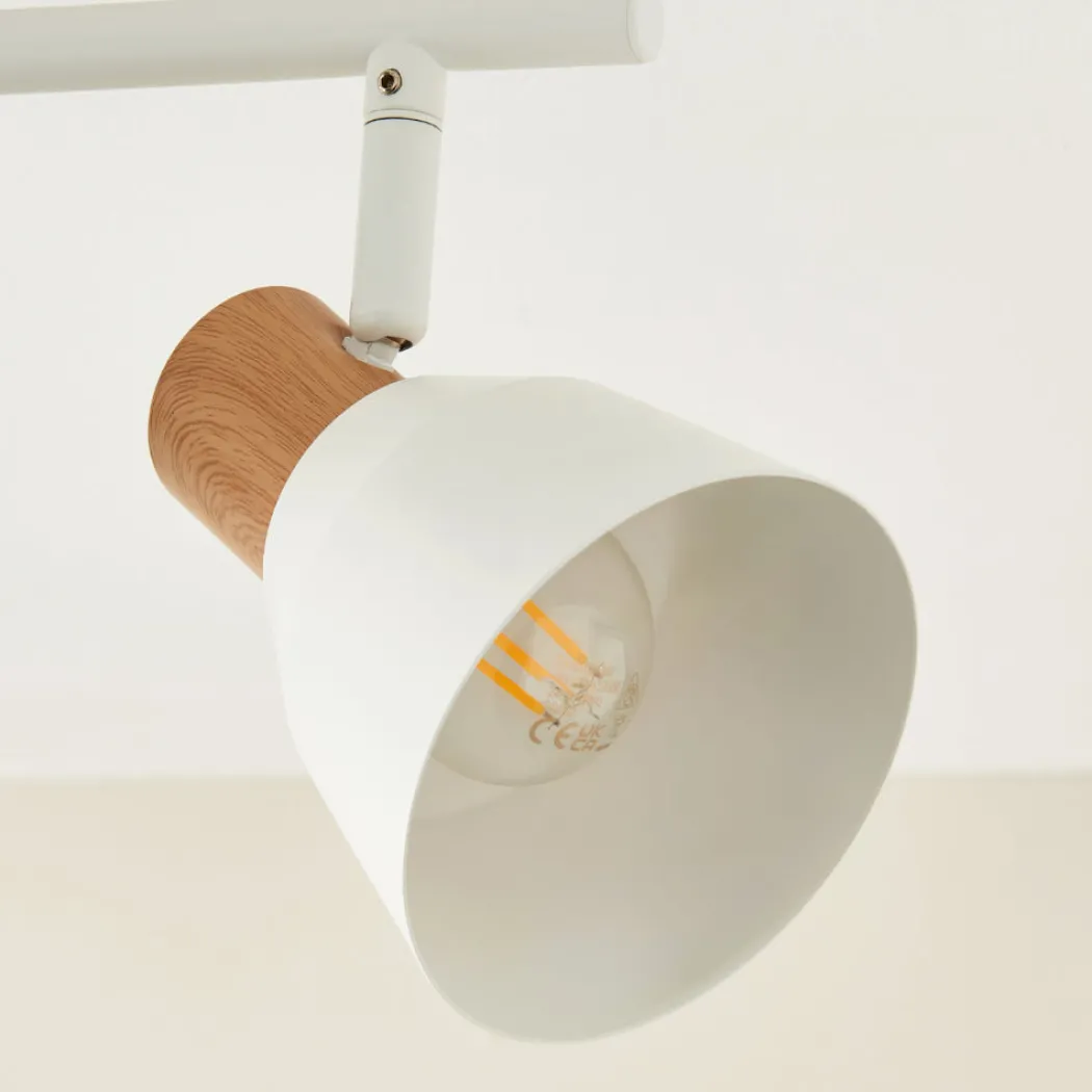 Seaton Matte White 4-Spot Bar