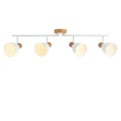 Seaton Matte White 4-Spot Bar
