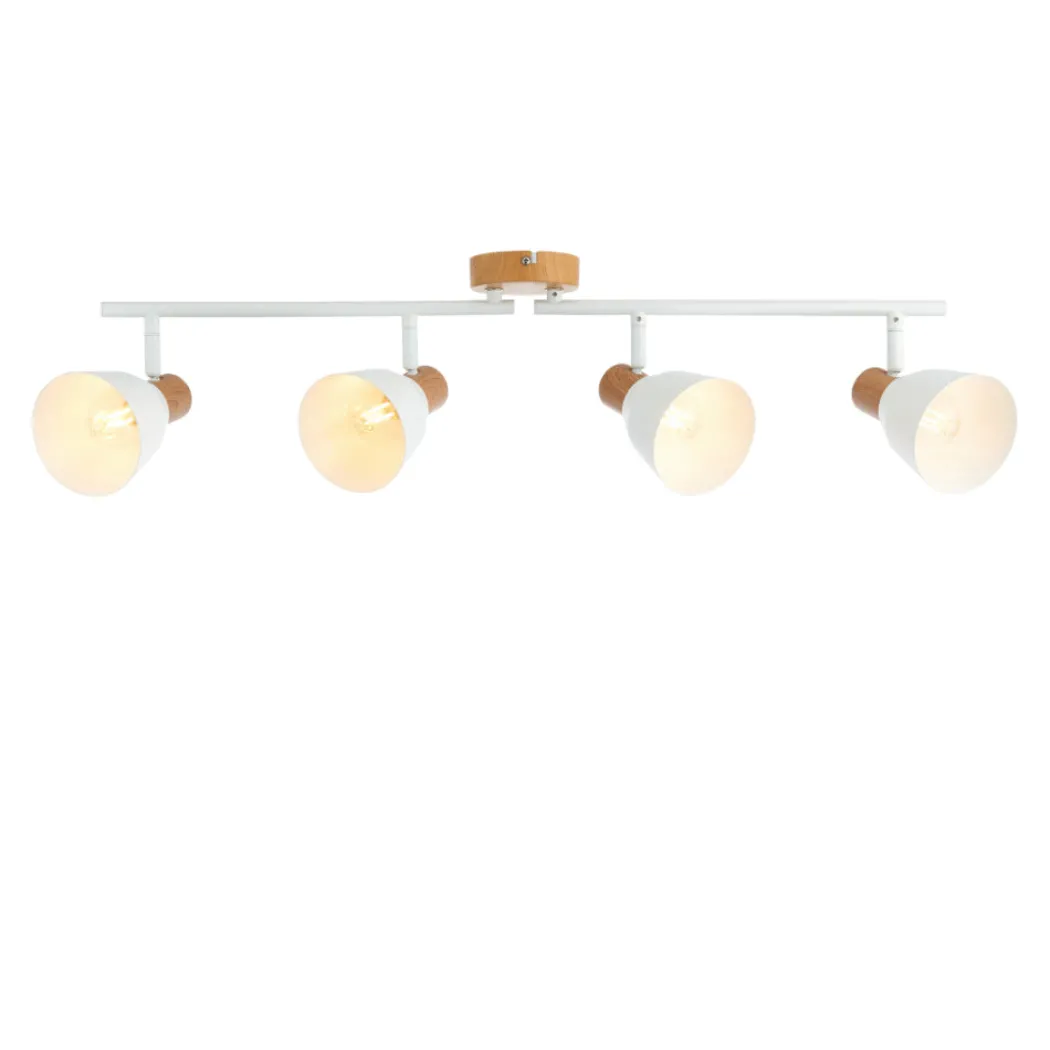 Seaton Matte White 4-Spot Bar