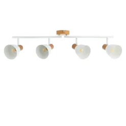Seaton Matte White 4-Spot Bar