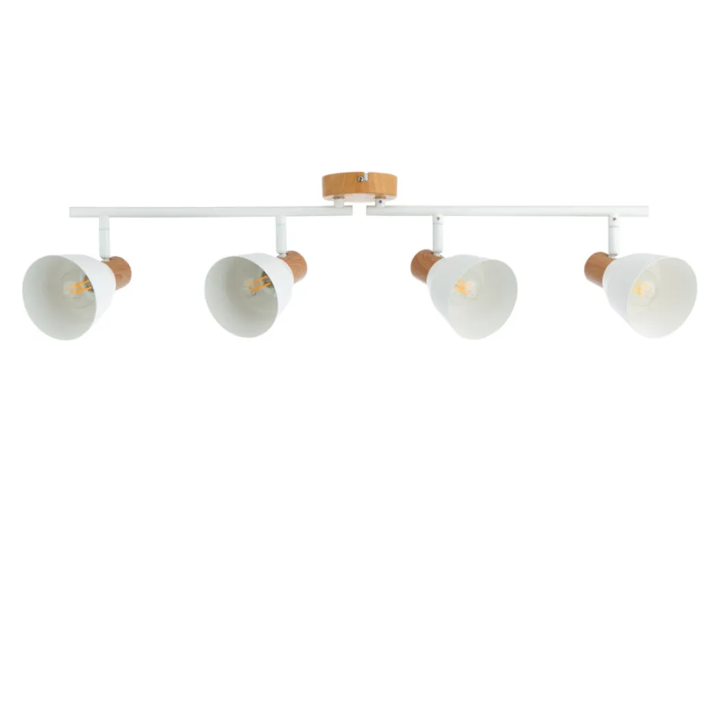 Seaton Matte White 4-Spot Bar