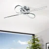 Selvina LED Flush Ceiling Light Polished Chrome