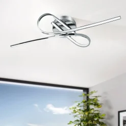 Selvina LED Flush Ceiling Light Polished Chrome