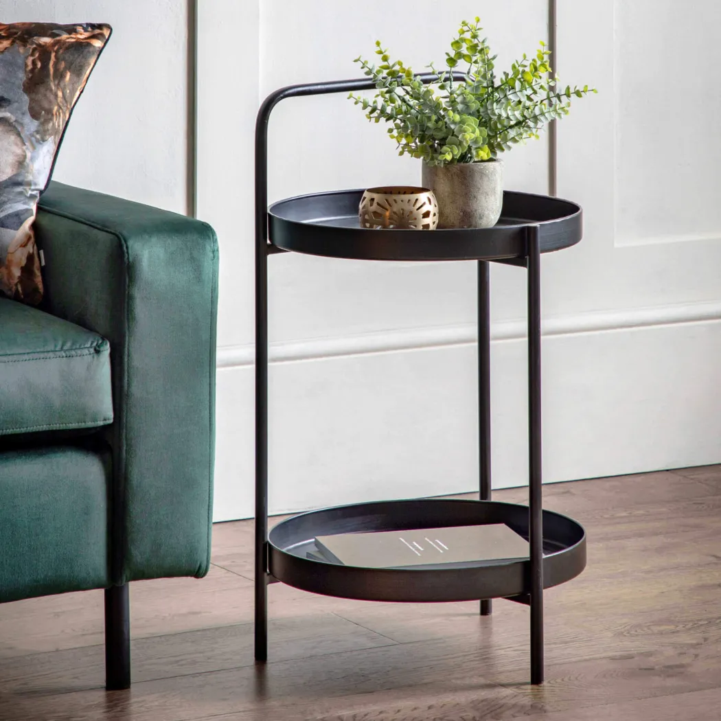 Sennen Black Side Table