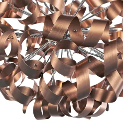 Seren 12 Light Bronze Ribbon Pendant Ceiling Light