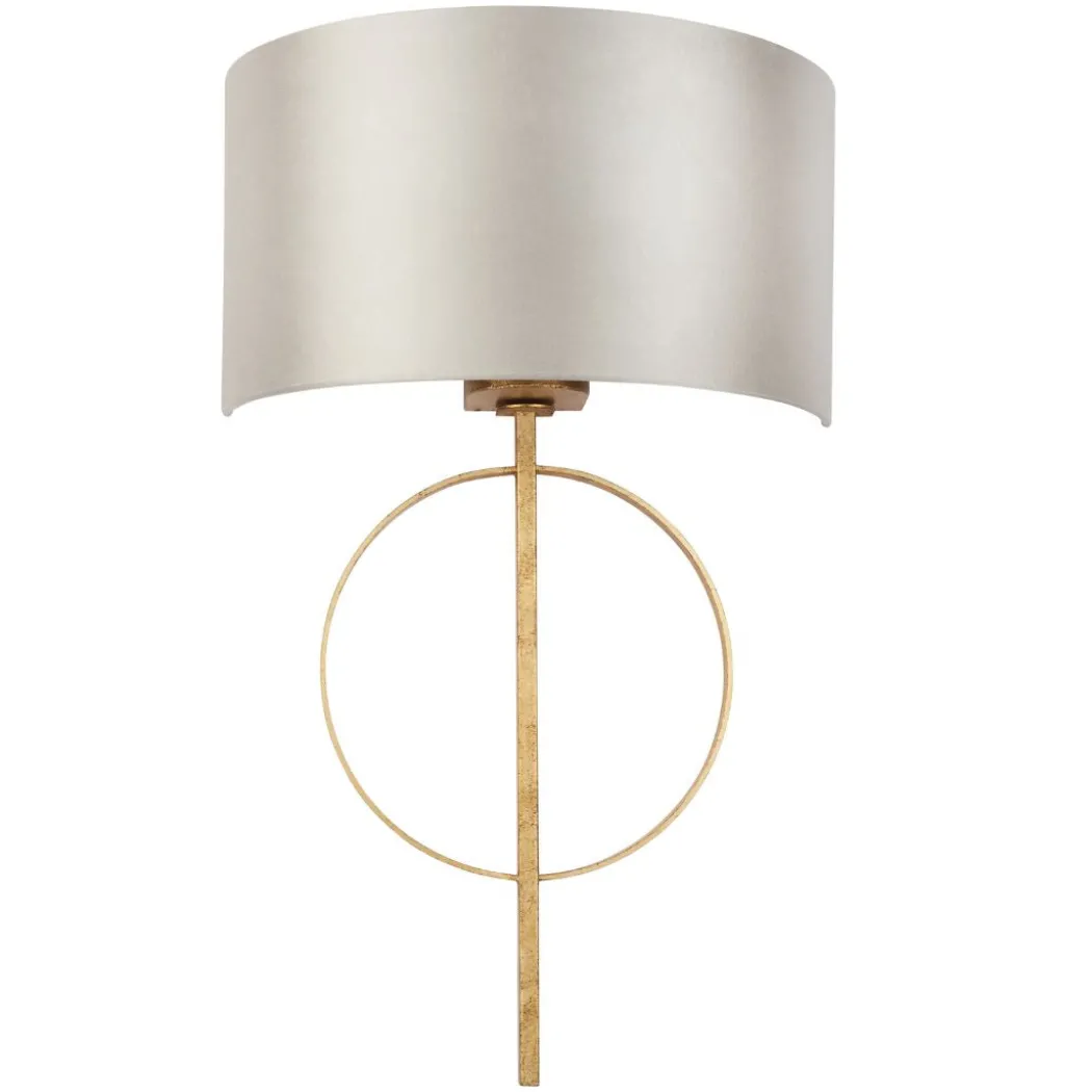 Serenity Antique Gold & Mink Wall Light