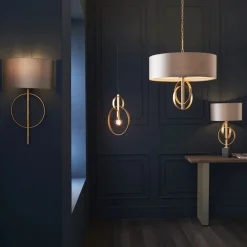 Serenity Antique Gold & Mink Wall Light