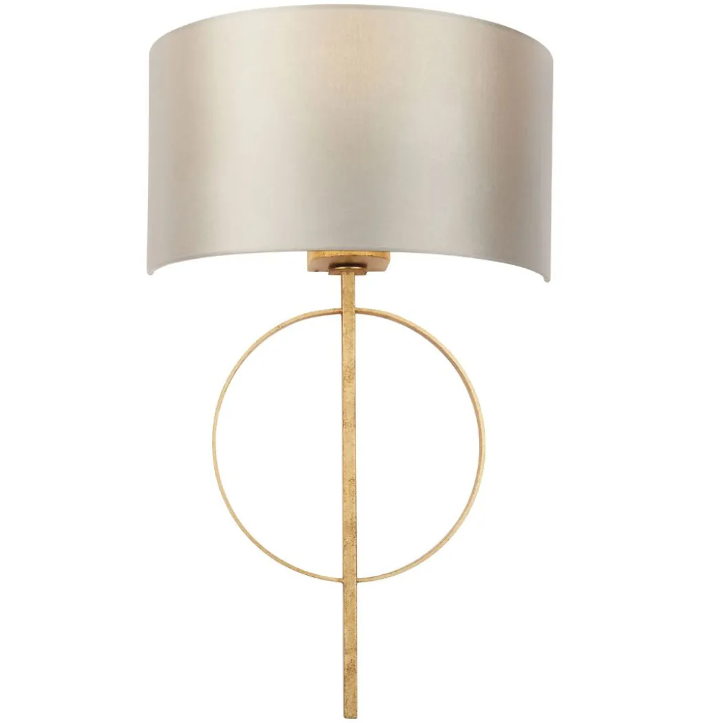 Serenity Antique Gold & Mink Wall Light