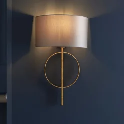 Serenity Antique Gold & Mink Wall Light