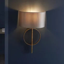 Serenity Antique Gold & Mink Wall Light