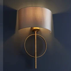 Serenity Antique Gold & Mink Wall Light