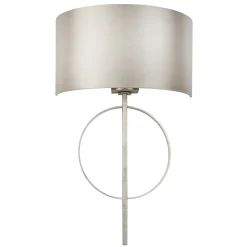 Serenity Antique Silver & Mink Wall Light