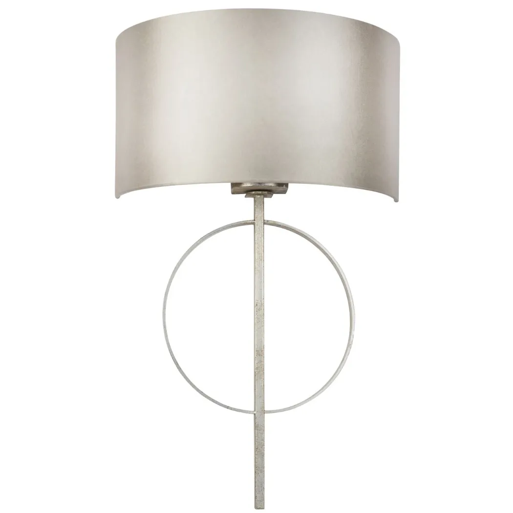 Serenity Antique Silver & Mink Wall Light