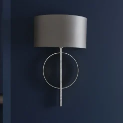 Serenity Antique Silver & Mink Wall Light