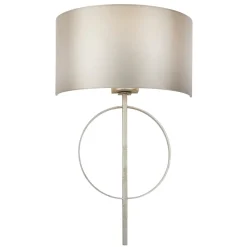 Serenity Antique Silver & Mink Wall Light