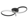 Serpins Black LED Flush Ceiling Light