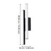Serricella Black LED Outdoor Wall Light