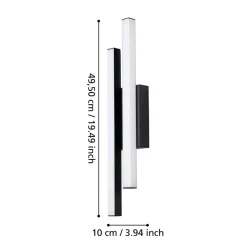 Serricella Black LED Outdoor Wall Light