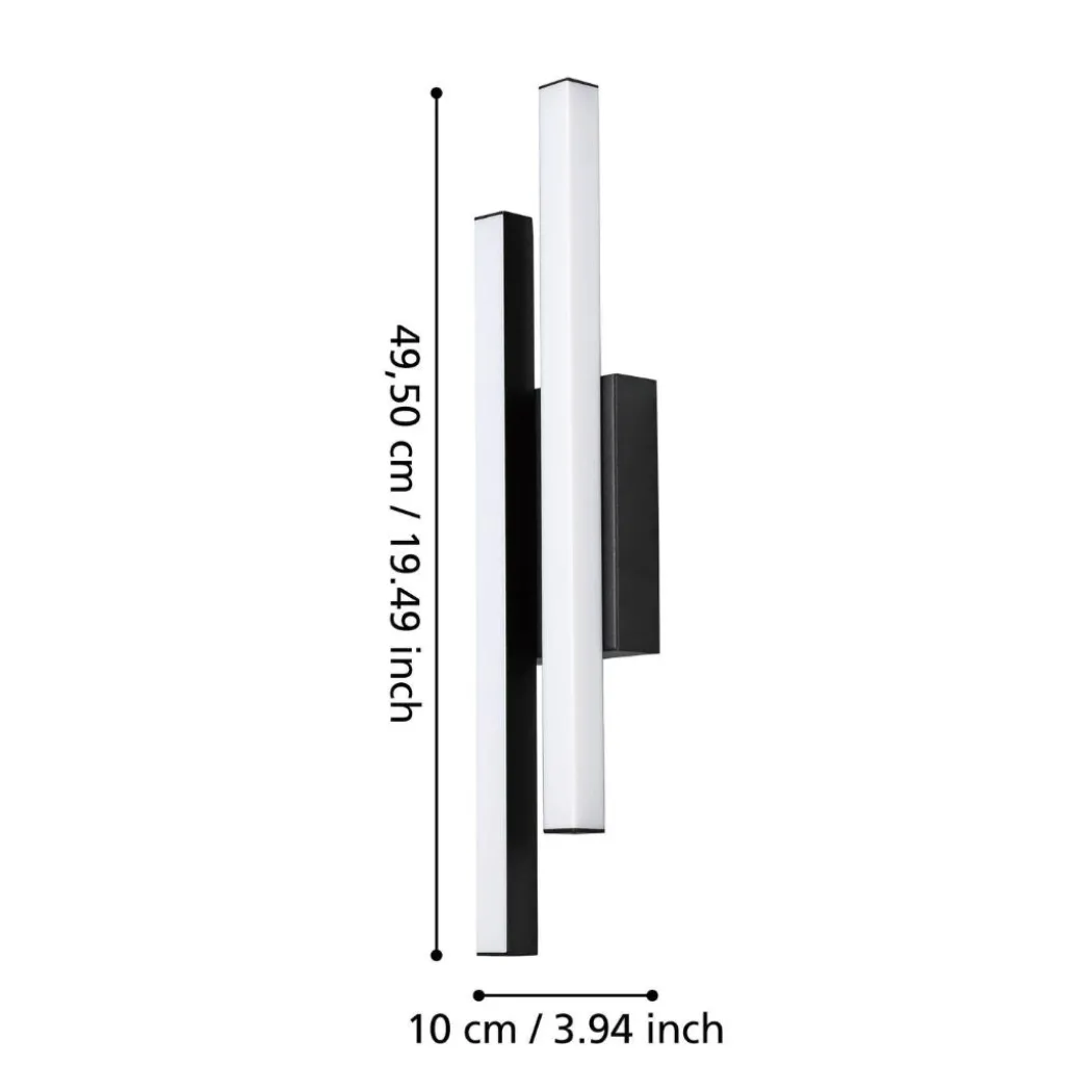 Serricella Black LED Outdoor Wall Light