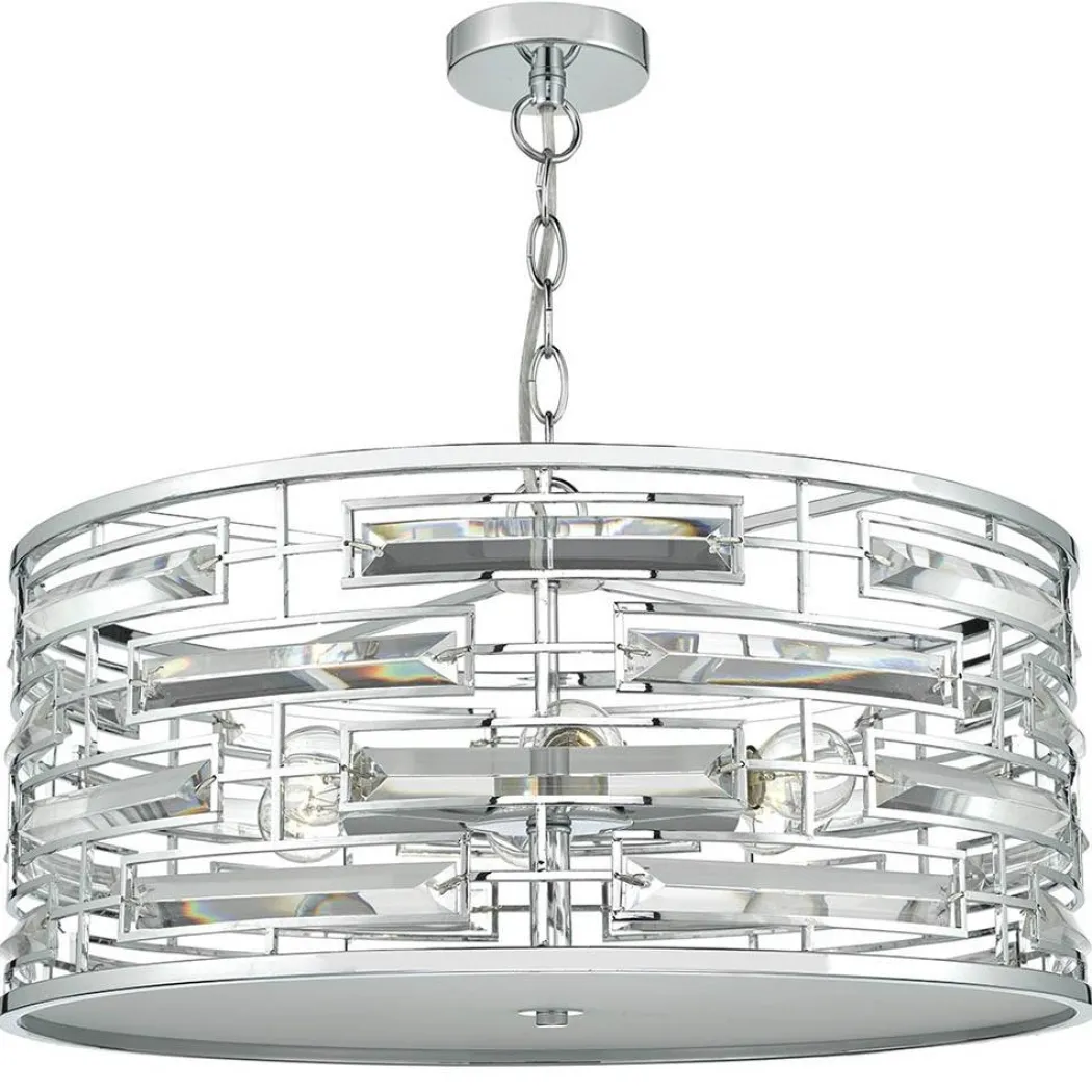 Seville 6 Light Ceiling Light Crystal