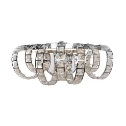 Shakira Polished Chrome & Crystal LED Wall Light