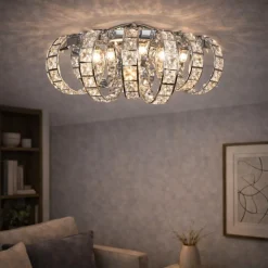 Shakira Polished Chrome & Crystal LED Wall Light