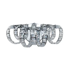 Shakira Polished Chrome & Crystal LED Wall Light