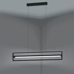 Siberia Black LED Ceiling Pendant Bar