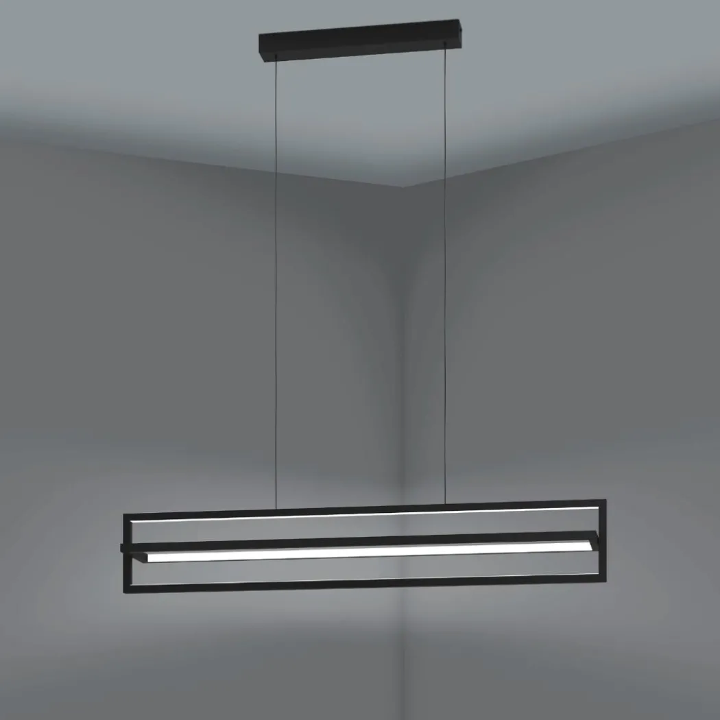 Siberia Black LED Ceiling Pendant Bar