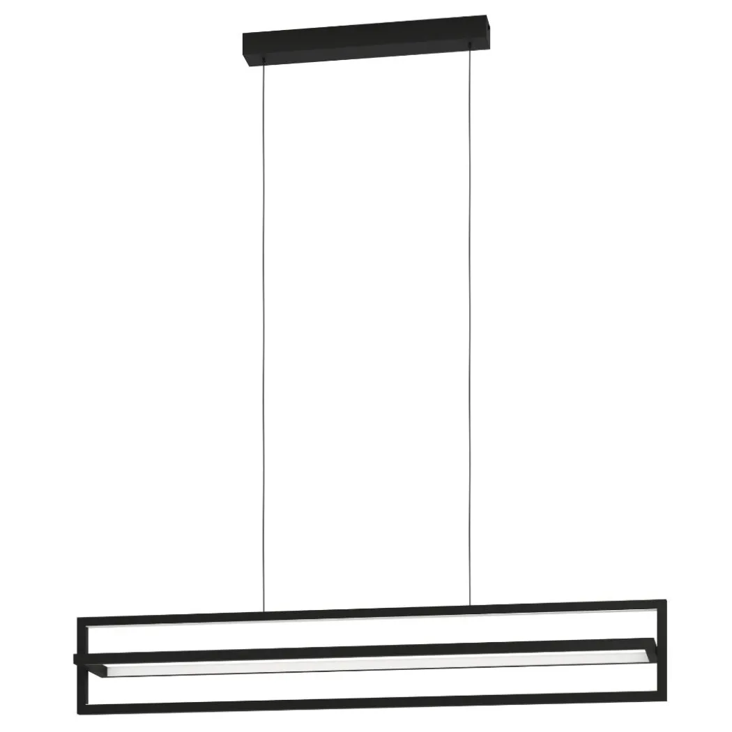 Siberia Black LED Ceiling Pendant Bar