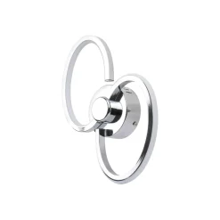 Simona 2 Light Polished Chrome LED Wall Light