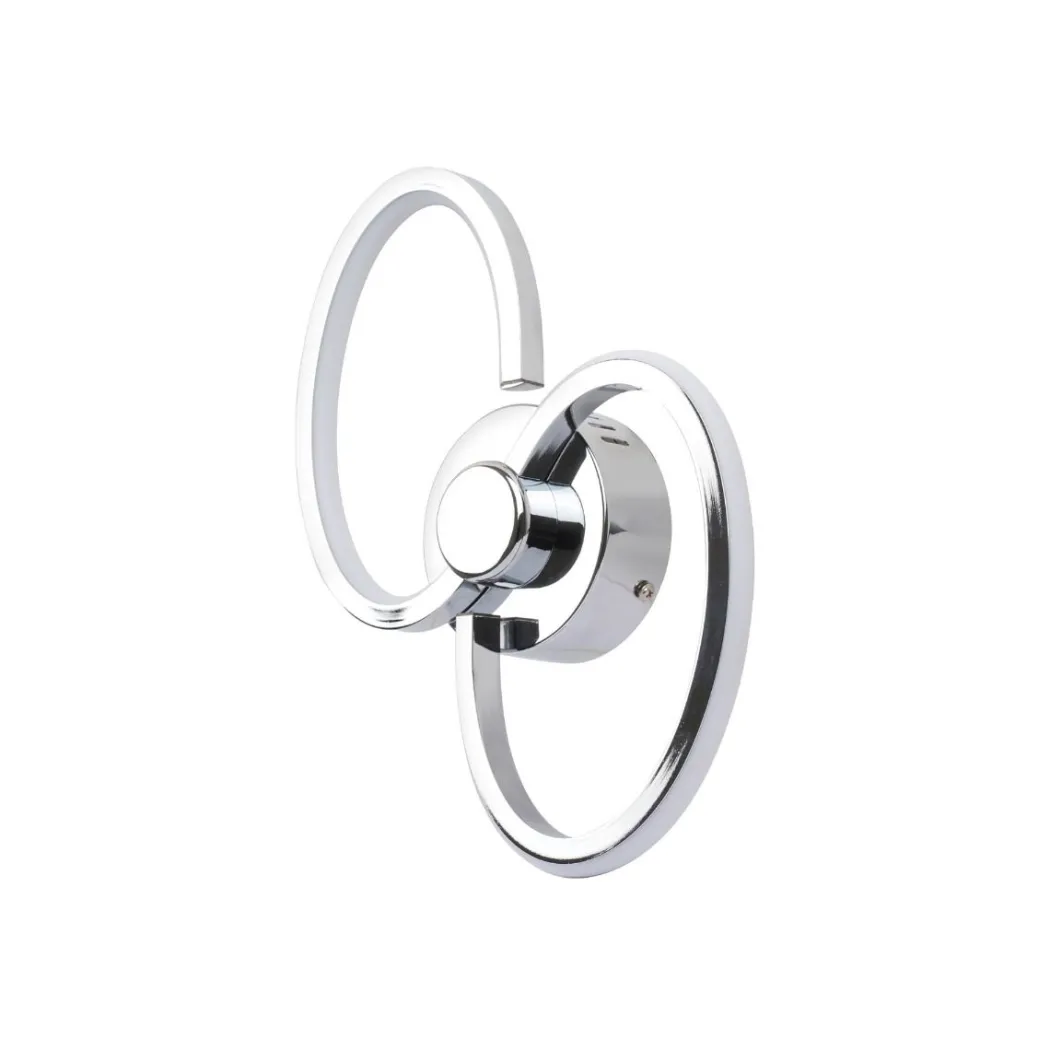 Simona 2 Light Polished Chrome LED Wall Light