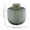 Siranana Round Green Vase