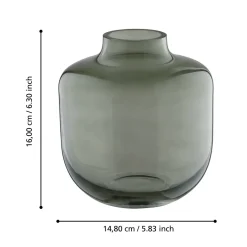 Siranana Round Green Vase