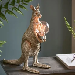 Skippy Vintage Silver Table Lamp
