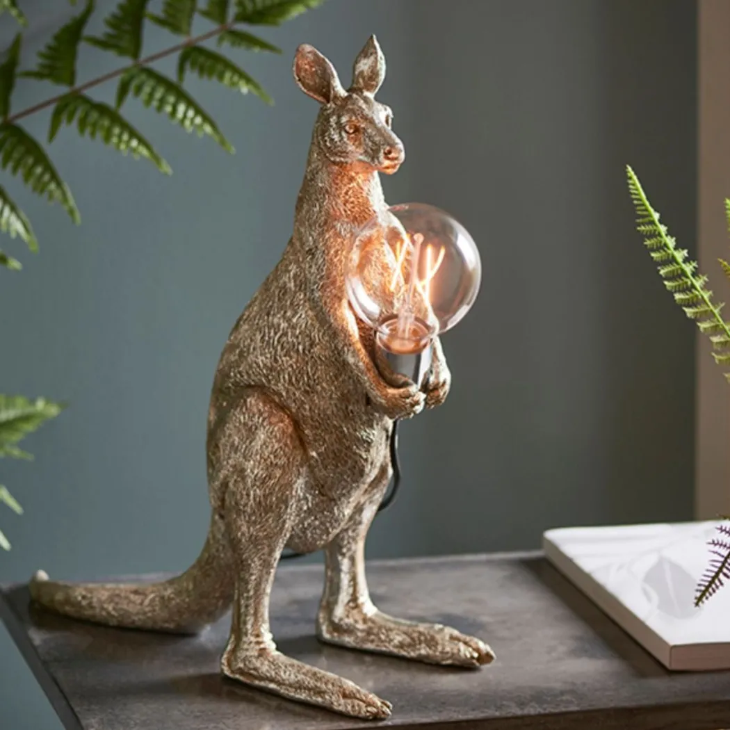 Skippy Vintage Silver Table Lamp