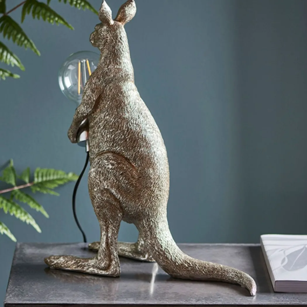 Skippy Vintage Silver Table Lamp