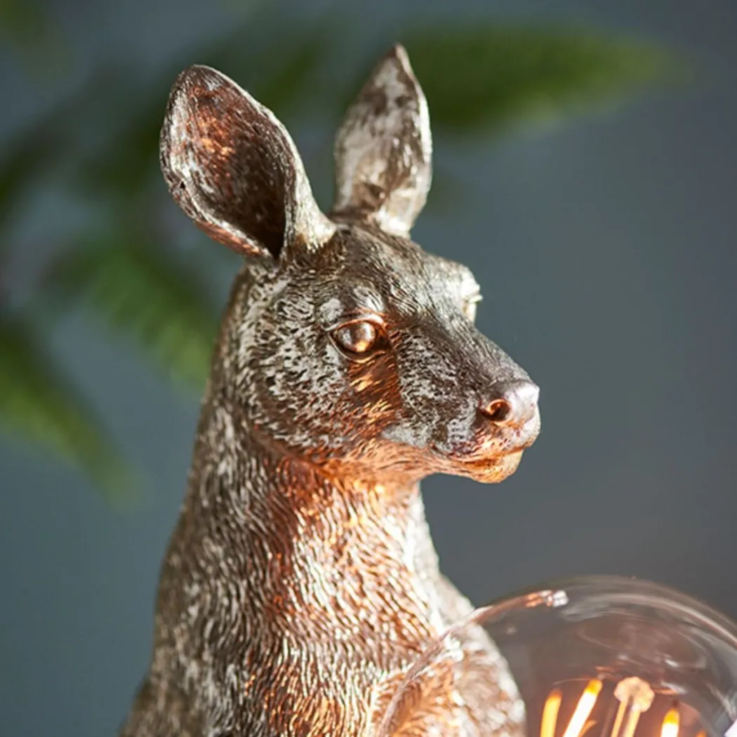 Skippy Vintage Silver Table Lamp