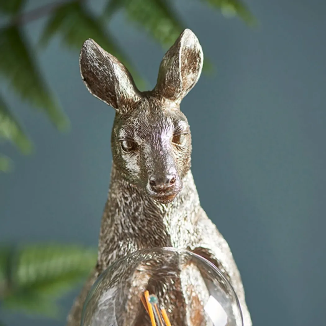 Skippy Vintage Silver Table Lamp