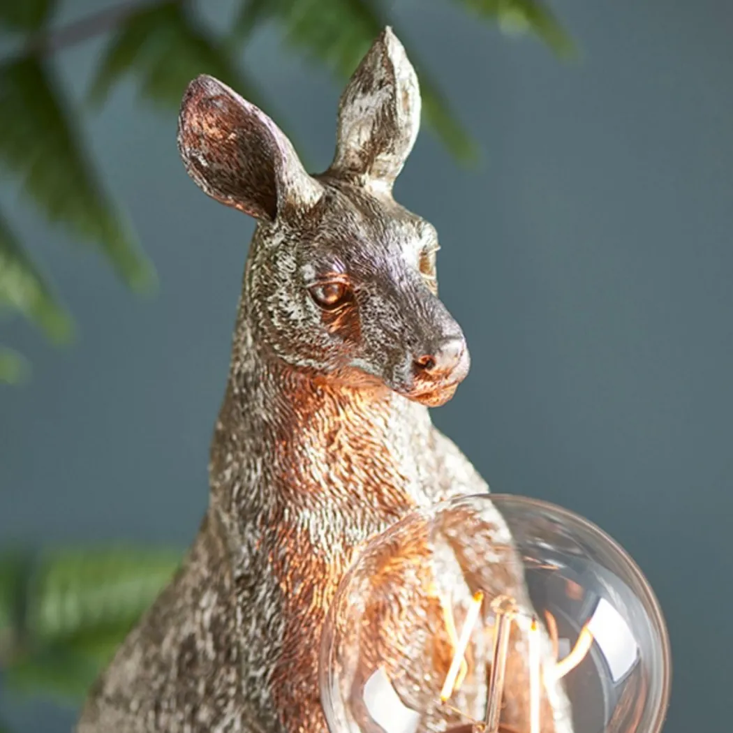 Skippy Vintage Silver Table Lamp