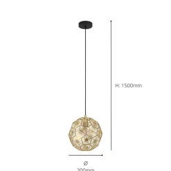Skoura Gold Ceiling Pendant