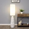Skova White Ceramic Floor Lamp